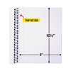 Five Star Wirebound Notebook, 1 Subject, Wide/Legal Rule, Randomly Assorted Covers, 10.5 x 8, 100 Sheets, 6PK 38042
